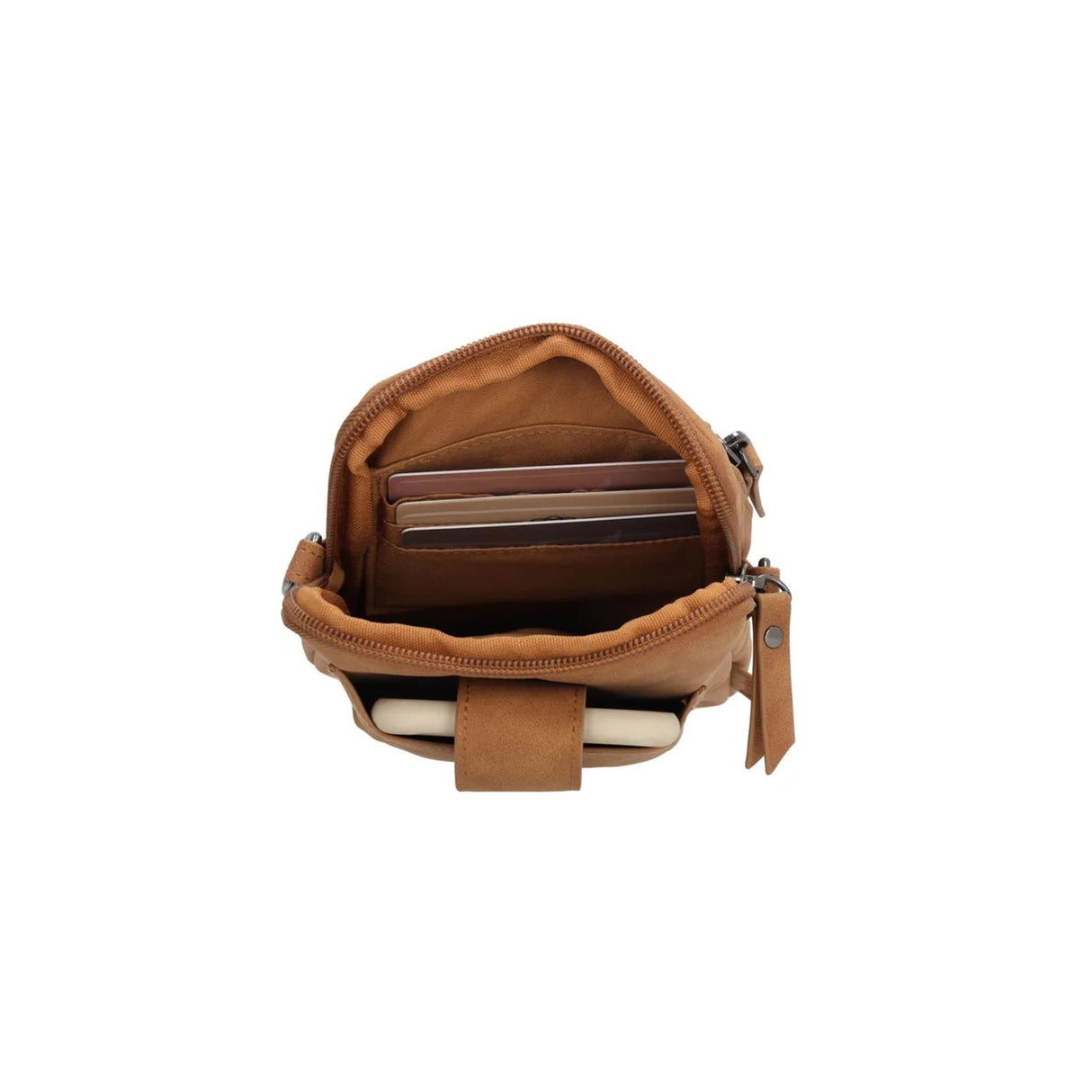 Beagles lourenza telefoontasje 19x13x2cm bruin