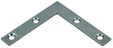 Mack 1013303 - 8 platte winkelhaken verzinkt 60x60x10x2mm | 10 stuks