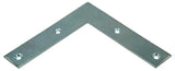 Mack 1013305 - 8 platte winkelhaken verzinkt 100x100x20x2mm | 10 stuks