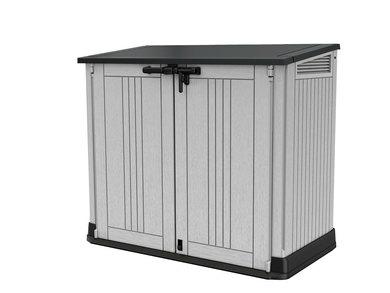 Keter tuinkistje-balkon midi grijs-zwart 132x71,5x113,5cm