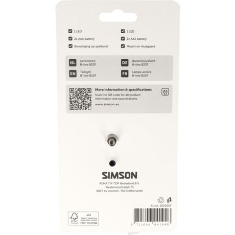 Simson aurora achterlicht b-line b23f