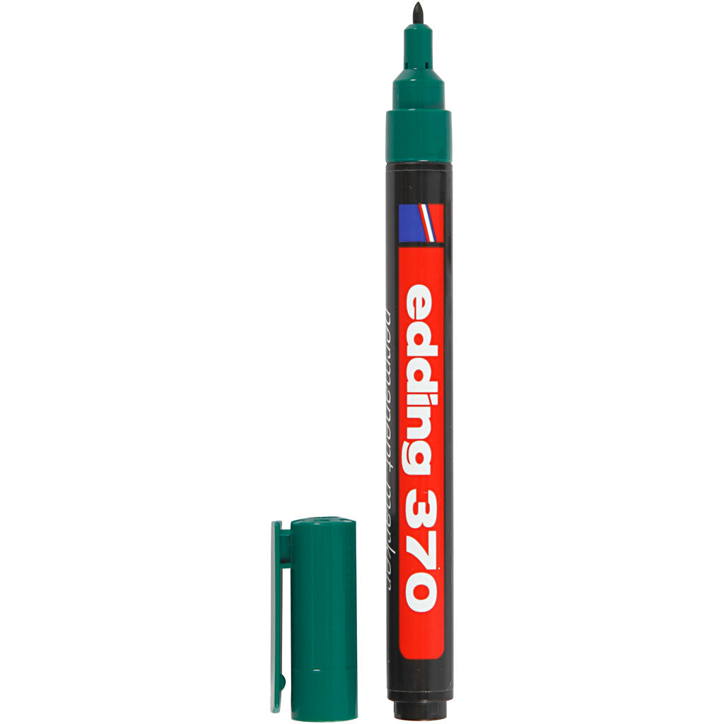 Edding 370 Marker, Strichstärke 1 mm, grün, 1 Stück