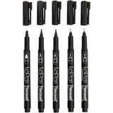 Permanentmarker, Strichstärke 2x0,6+2x0,8+1,3 mm, schwarz, 5 Stück 1 Box