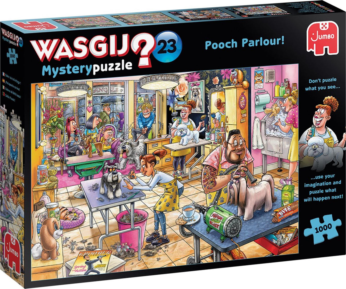 Puzzle Wasgij Mystery 23 Grooming Salon Wagging! (1000) | 2 Stk