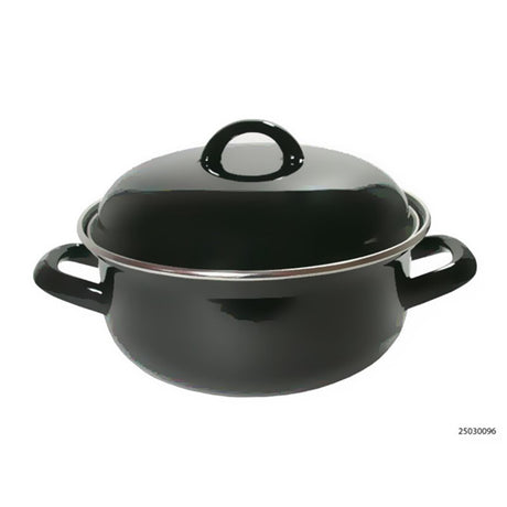 Imperial Küchenkasserolle Emaille schwarz ø28 cm 3,5l