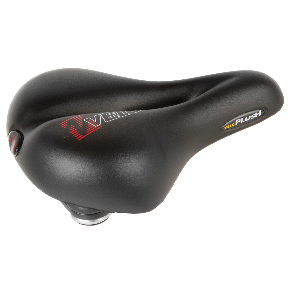 Velo Plüsch-Gel-Sattel Elasto City 254x200mm schwarz auf Karte
