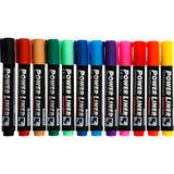 Mungyo Power Liner, Strichstärke 1,5-3 mm, verschiedene Farben, 12 Stück 1 Box