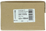 1015660 - doos 5 kg. nagels platte kop 6,0x160 mm | 2 stuks