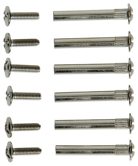 Mack 1013783 - 6 mini verbindingsschroeven vernikkeld ø 5 mm 30-40 mm | 10 stuks