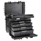 Explorer -Fälle 5140 Trolley schwarz mit leeren Schubladen