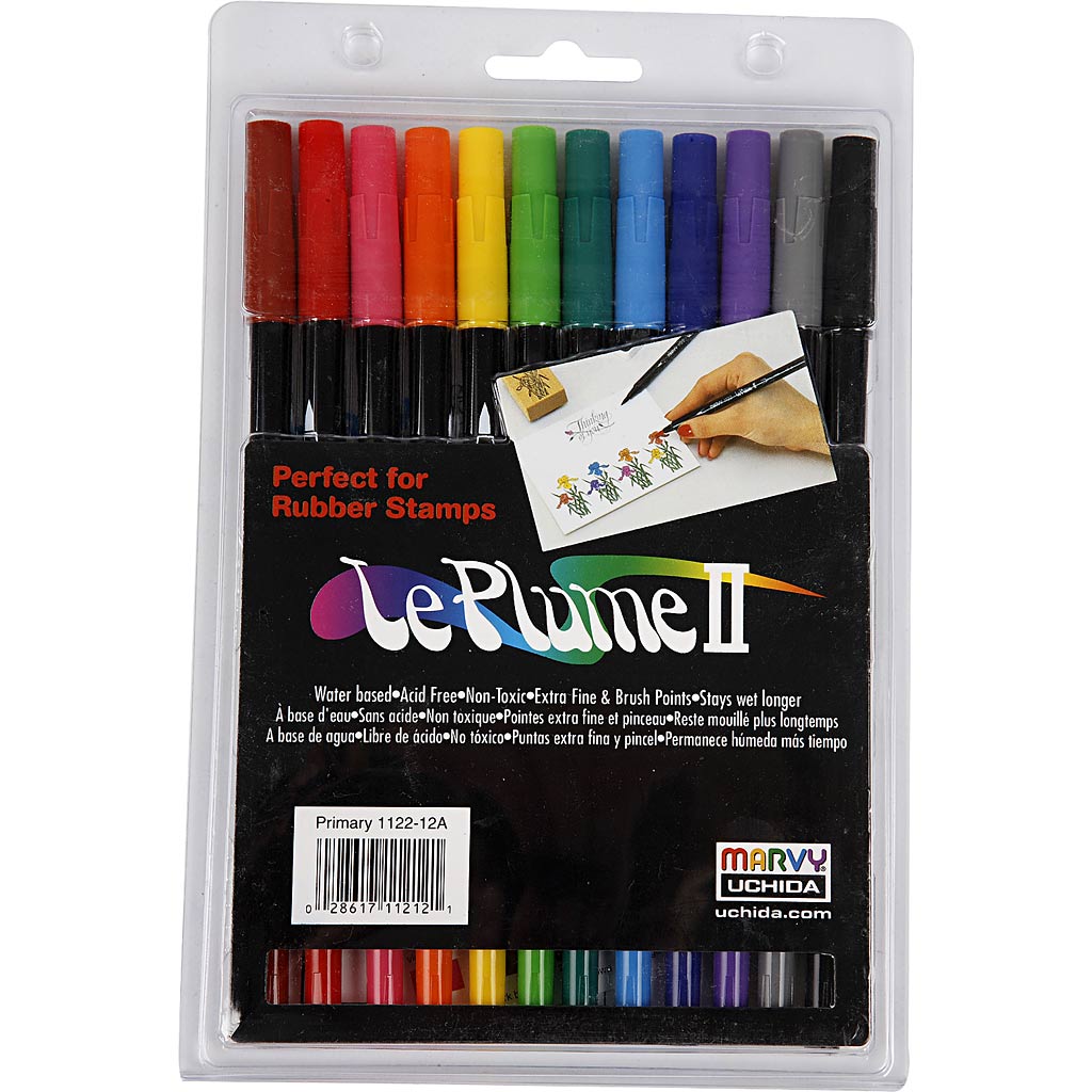 Le Plume II Marker, kräftige Farben, 12 Stück, 1 Box