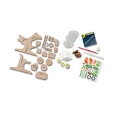 Ses kreativ – erkunden – Baumhaus-Anbauset aus Holz – Anbau von Kräuterpflanzen – mit Spielzeugfiguren und 3D-Baum aus Holz – Spielen und Lernen – Gemüsegarten für Kinder