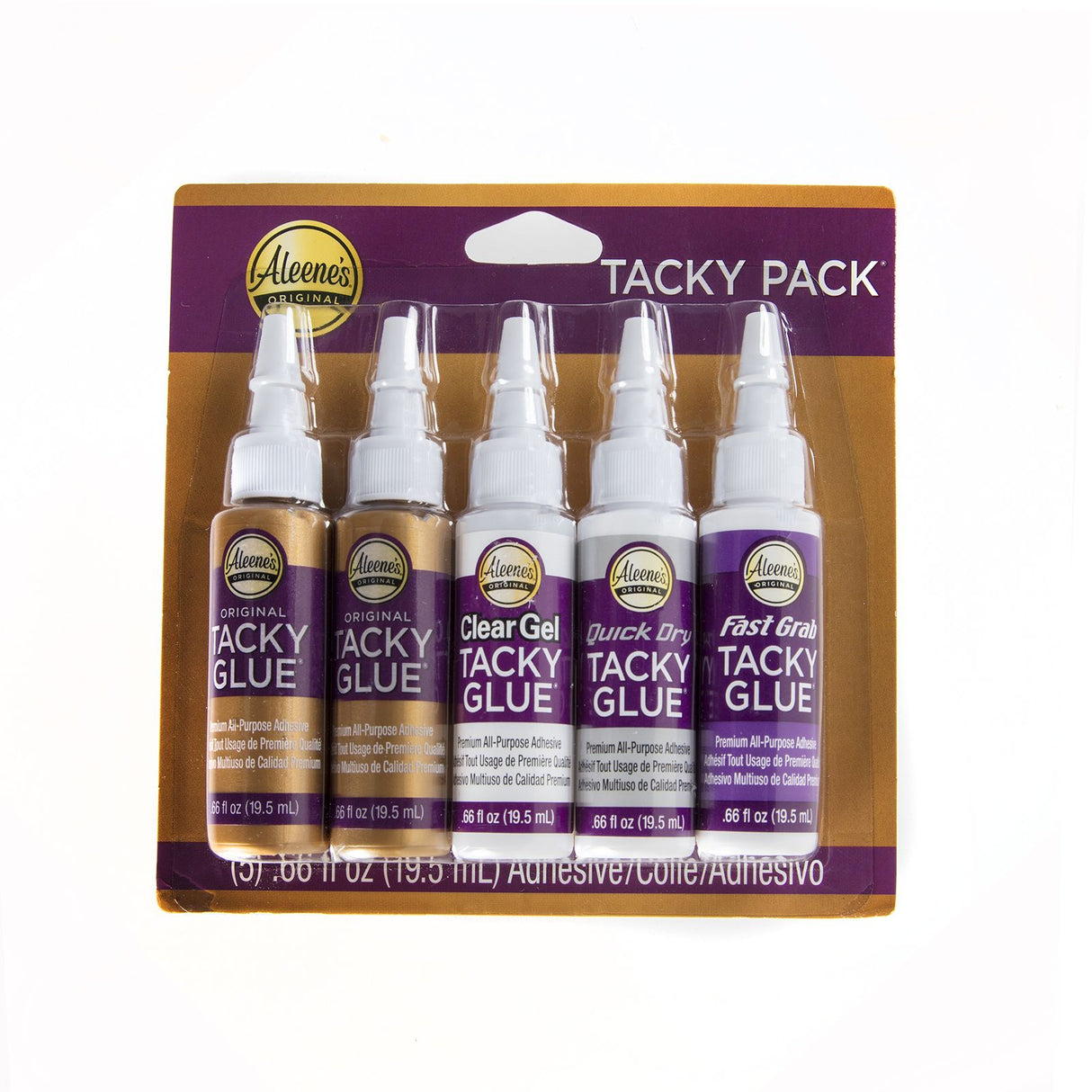 Aleene's • Original-Klebekleber-Testpackung 19,5 ml, 5 Stück.