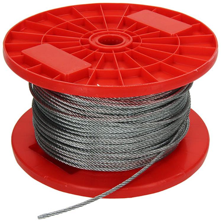 1015567 - verzinkte staalkabel 7x7 150m 3mm wll 90 kg din en 12385-4 | 150 stuks
