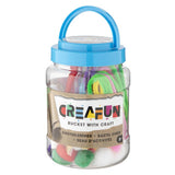 Creafun Eimer mit Hobbyartikeln 2 sortiert | 6 Stück