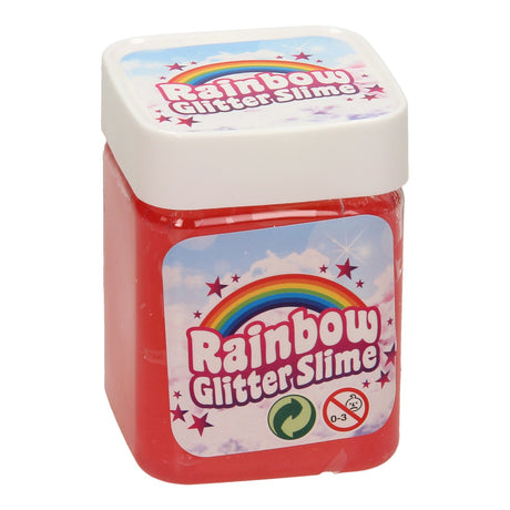 Regenboog Glitter Slijm