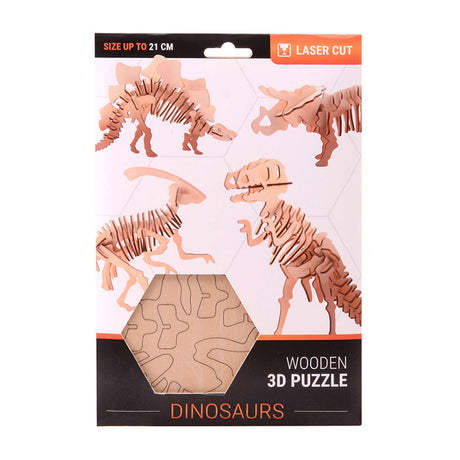 JOHNTOY WOODEN CONSTRUCTION DINOSAUR 3D