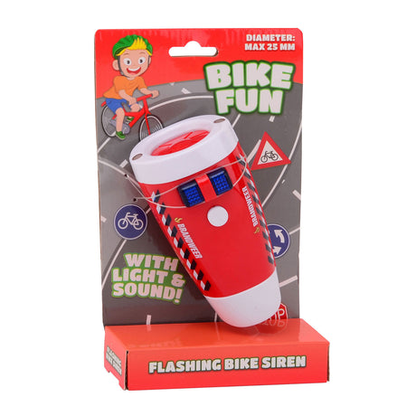 Johntoy Bike fun led lamp brandweer met sirene