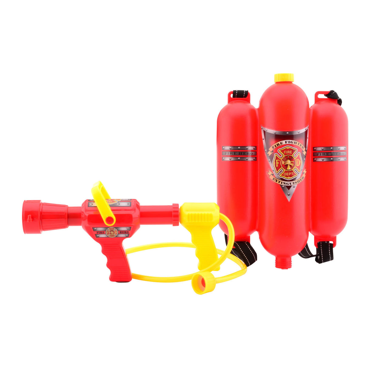 Johntoy Fire Department Water Pistol with tank