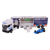 Camión de equipo de carrera con Die Cast Racenauto