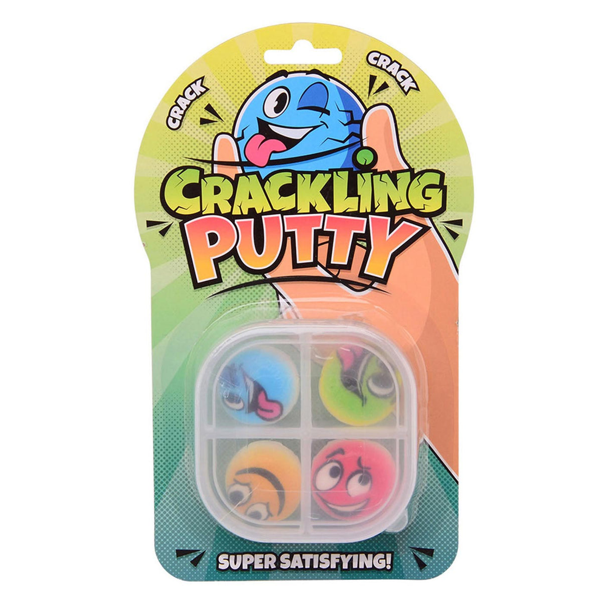 Johntoy Crackling Putty in Storage Box, 4st.