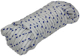 Mack 1013977 - pp gevlochten wit blauw streng8mm 15m | 5 stuks