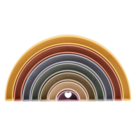 Johntoy Happy World Bio-Kunststoffstapel Regenbogen