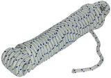 Mack 1013978 - pp gevlochten wit blauw streng10mm 15m | 5 stuks
