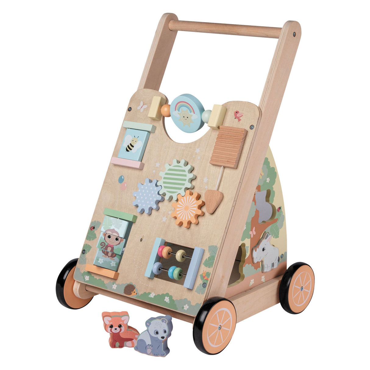 Joueco the Wildies Houten Aktivitäten Baby Walker