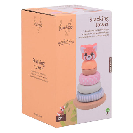 Joueco the wildies stacking tower with soft rings