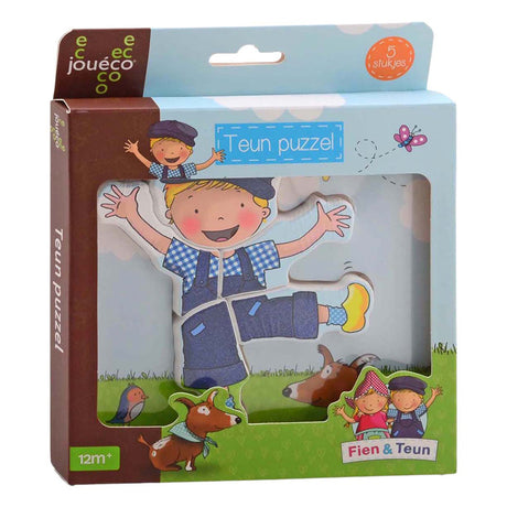 Johntoy jouã©coâ® – Fien Teun Holzpuzzle Teun 5 Teile