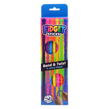 Johntoy fidget twist sticks set - 6 stuks anti stress speelgoed.