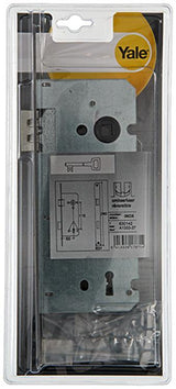 Yale 1019045 - 1 dubbel insteekslot l r inox a1353-27 55mm | 1 stuks