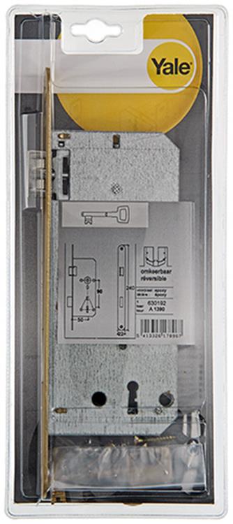Yale 1019066 - 1 insteekslot vermessingd a1390 2ag bb 50mm | 1 stuks