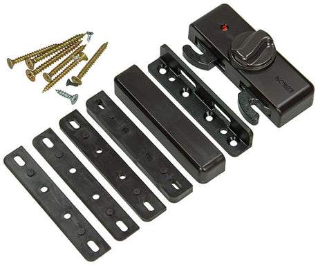 Yale 1019092 - vensteroplegslot, bruin | 1 stuks