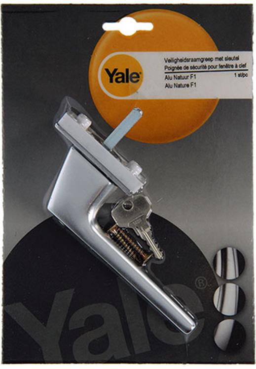 Yale 1019098 - 1 raamgreep met sleutel f1 | 2 stuks