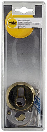 Yale 1019111 - veiligheidsrozet messing gepolijst ø55mm | 2 stuks