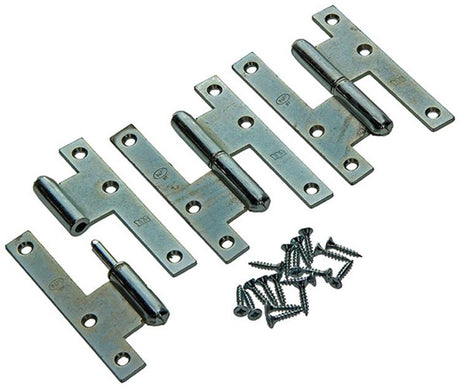 Yale 1019128 - 3 stalen paumellen bichromaat l 110x70mm | 2 stuks