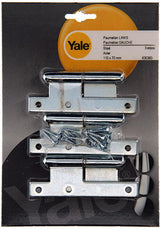 Yale 1019128 - 3 stalen paumellen bichromaat l 110x70mm | 2 stuks