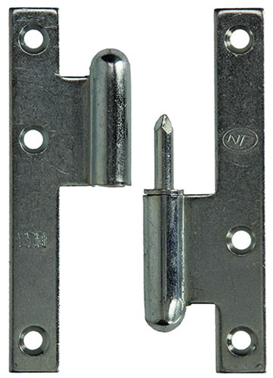 Yale 1019136 - 3 stalen paumellen verzinkt rechts 110x60mm | 2 stuks