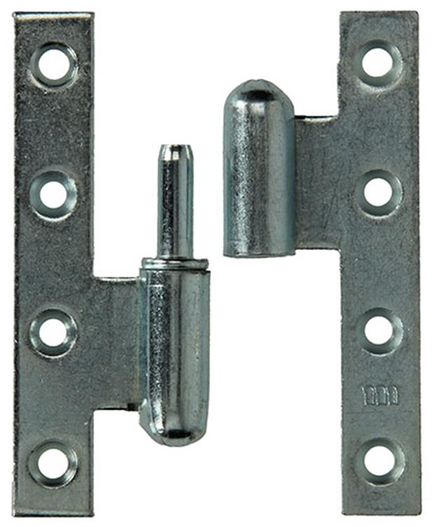 Yale 1019142 - 3 zware paumel.verz.rechte hoek links 110x70mm | 2 stuks