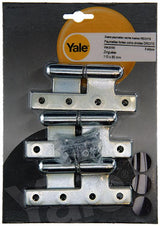Yale 1019150 - 3 zware paumel.verz.rechte hoek rechts 110x80mm | 2 stuks