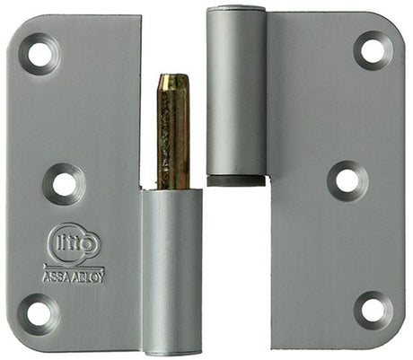 Yale 1019154 - 3 paumellen alu natuur afger. hoek links 80x80mm | 2 stuks