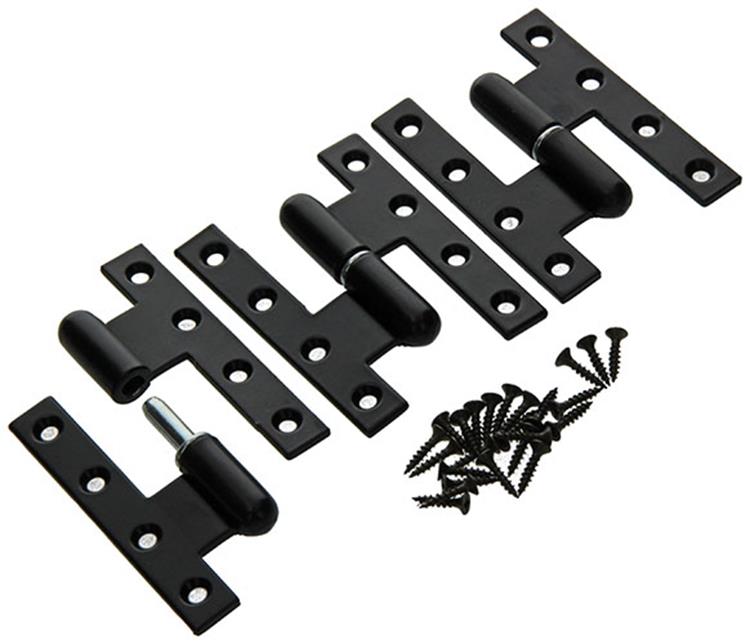 Yale 1019163 - 3 zware paumellen zwart geplast.links 110x80mm | 2 stuks