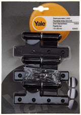 Yale 1019163 - 3 zware paumellen zwart geplast.links 110x80mm | 2 stuks