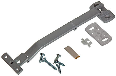 Yale 1019180 - airbaie kierstandhouder schuifraam mat grijs | 2 stuks