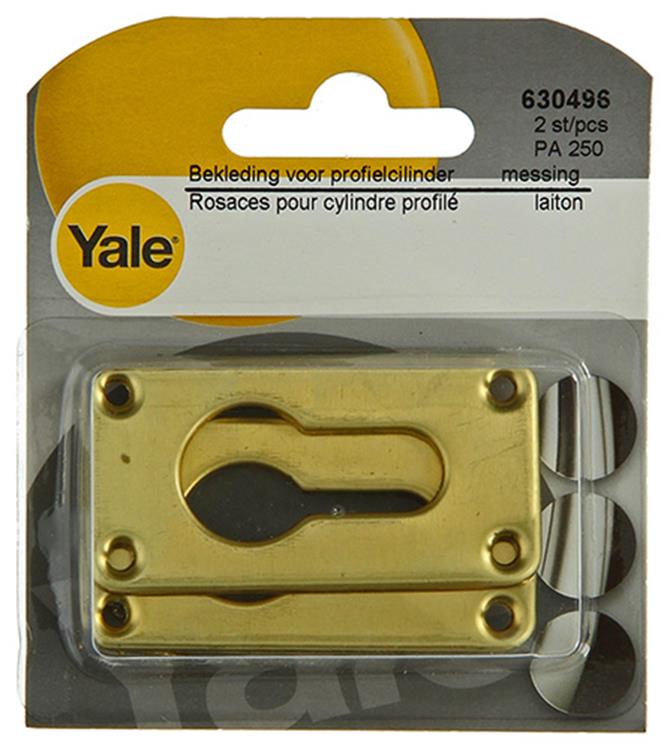 Yale 1019196 - 2 messing bekleding. profielcilind. pa250 | 3 stuks