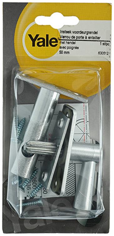 Yale 1019203 - 1 insteekvoordeurgrendel + hendel 50mm 2600-04 | 1 stuks
