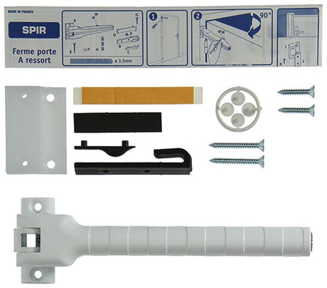 Yale 1019205 - spir deursluiter epoxy wit f5e | 1 stuks