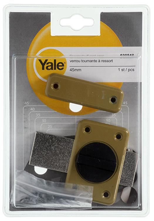Yale 1019218 - 1 draaischuif + veer gelakt 45mm | 1 stuks